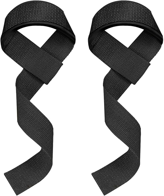 Wrist Straps for Deadlifts ā Neoprene Lifting Grips for Gym Training (Pair)