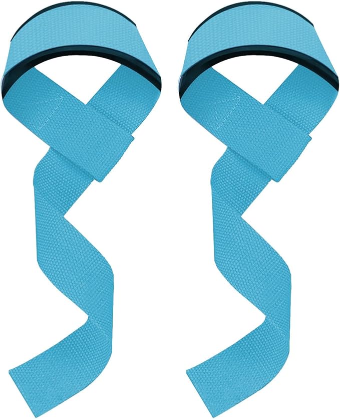 Wrist Straps for Deadlifts ā Neoprene Lifting Grips for Gym Training (Pair)